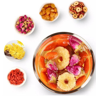 Hộp 30 gói Trà an thần ngủ ngon (táo đỏ, kỉ tử,hoa cúc, hoa hồng ,cỏ ngọt) tặng đường phèn viên