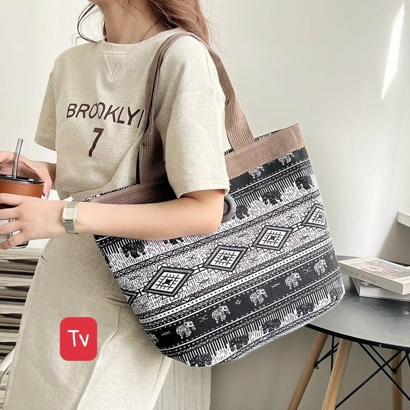 Túi thổ cẩm xách tay , đeo vai kẹp nách phong cách cổ điển