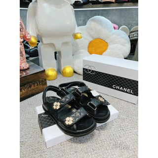 Sandal thể thao quai dán logo hoa fullbox