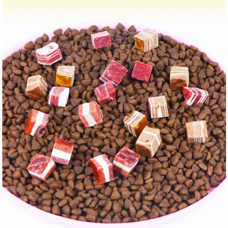 Bánh thưởng thịt thưởng cho chó mèo nhiều vị túi 100g