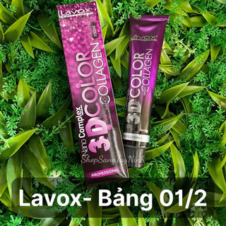 Thuốc nhuộm 3D Nano Collagen Lavox 100ml Bảng 1 * Không Kèm Oxy*