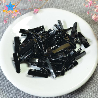 10 Kẹp tóc mỏ vịt kim loại màu đen 3,1cm (10 kẹp)