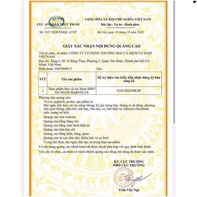 Siro ăn ngon Baby Plus Hộp 30 gói nguyên mã