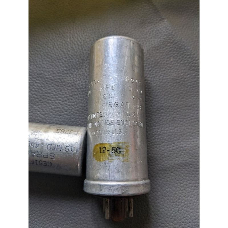 Tụ Aerovox cổ 80uf 450v NOS