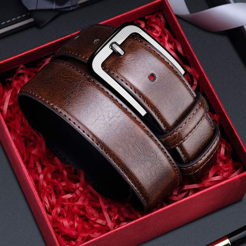 Dây Nịt Thắt Lưng nam Da Bò Khóa Kim TM688 Bản Rộng 3.7cm dây da mai viền sang Trọng Bảo Hành 12 Tháng kèm Hộp Đựng