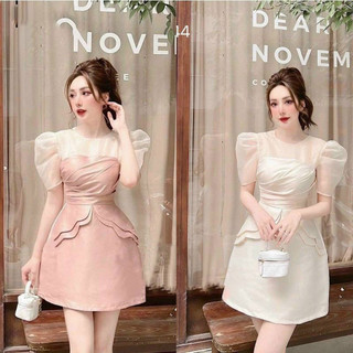 Đầm tay phồng thiết kế