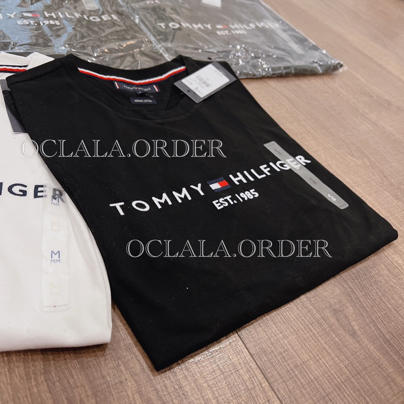 Áo Tommy 1985 Vải Cotton Thoáng Mát Hình Thêu