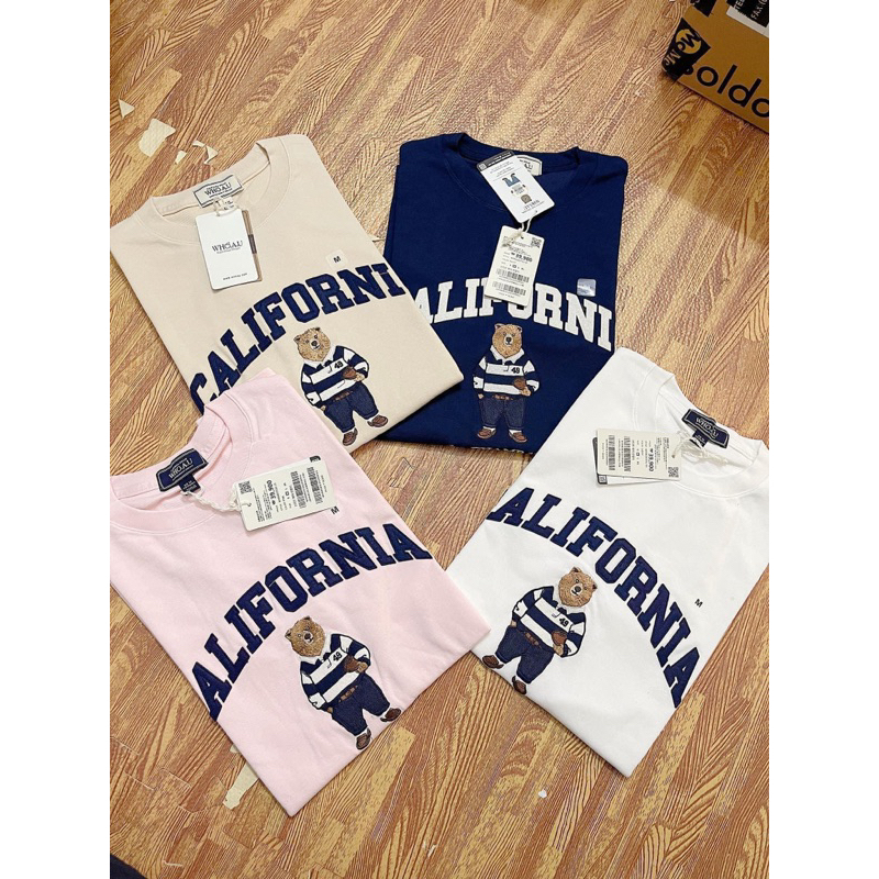 Phông gấu Whoau thêu cali