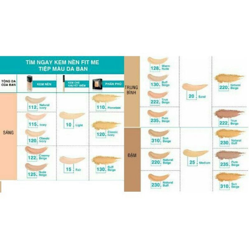 PHẤN MỊN LÌ TỰ NHIÊN FIT ME MAYBELLINE