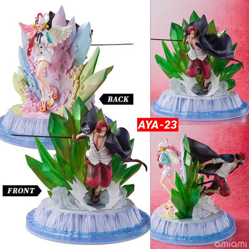 Mô hình anime one piece cao cấp chính hãng Bandai : Uta và Shanks figuatz zero