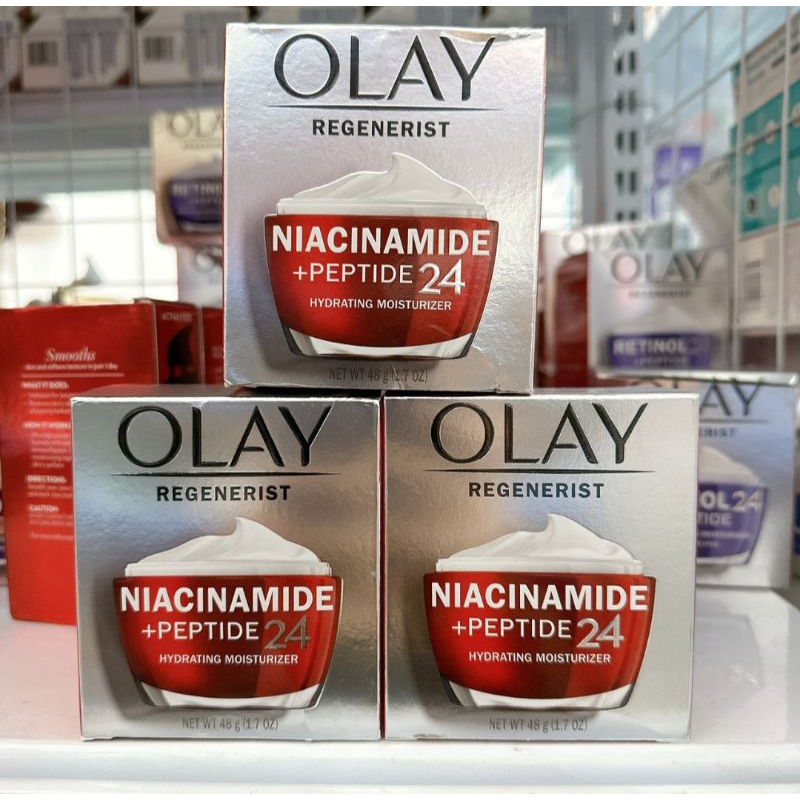 Kem dưỡng cấp ẩm thế hệ mới Olay Niacinamide + Petide 24 (48gr)