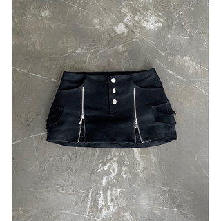 CHÂN VÁY 3 NÚT KAKI MINI SKIRT