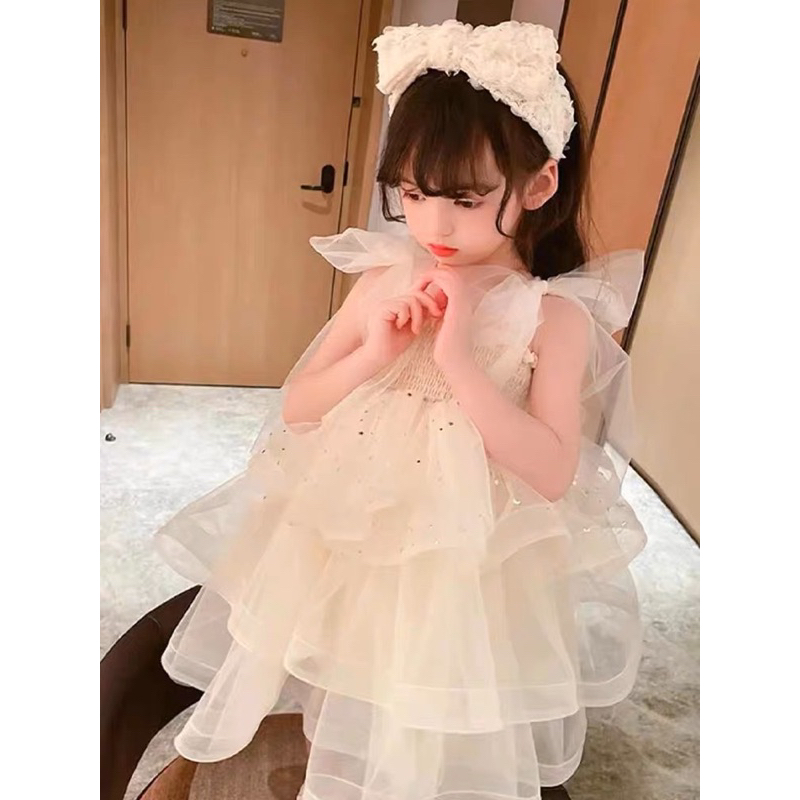 Váy 2 dây công chúa cao cấp cho bé gái