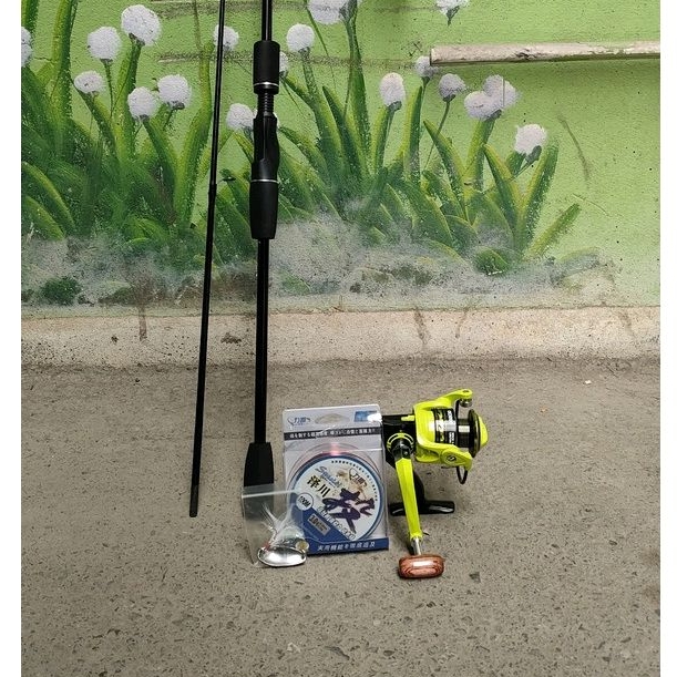 Combo cần câu lure và máy YUMOSHI OE tặng 1 cước 3.0 và mồi câu - Thắng Fishing