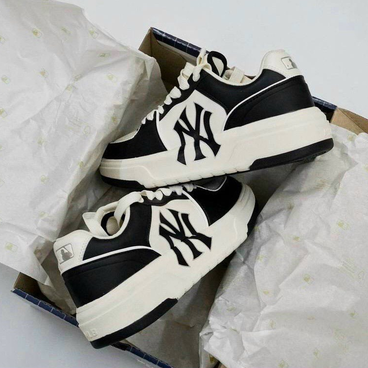 Giày Thể Thao MLB Black White Panda, Giày MLB Chunky Liner Màu Đen Trắng