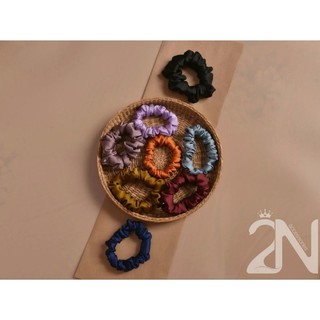 2N Scrunchies - Cột tóc size skinny vải lụa satin nhiều màu trendy