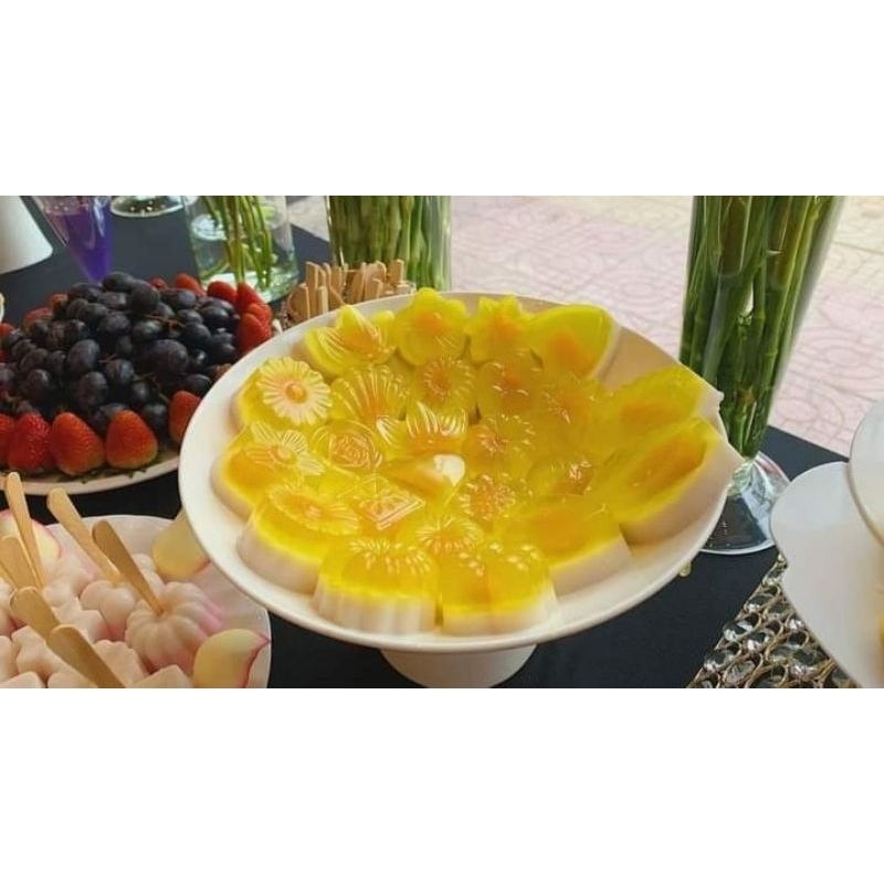 Khuôn silicon làm thạch rau câu, bánh da lợn , kẹo dẻo 8 họa tiết hoa lá tim