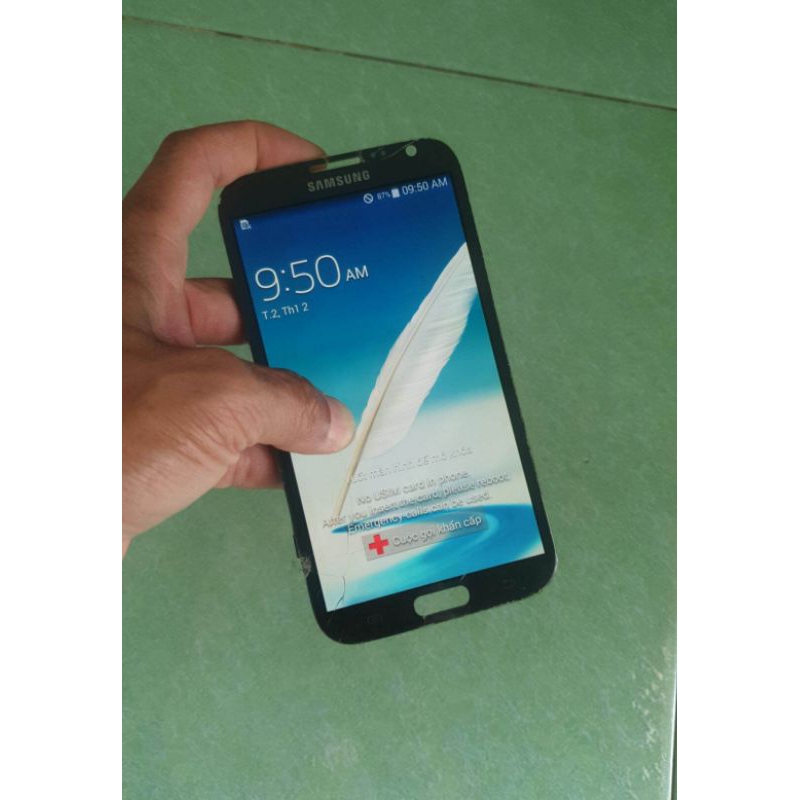 Màn hình điện thoại Samsung note 2 nứt kính cảm ứng mượt