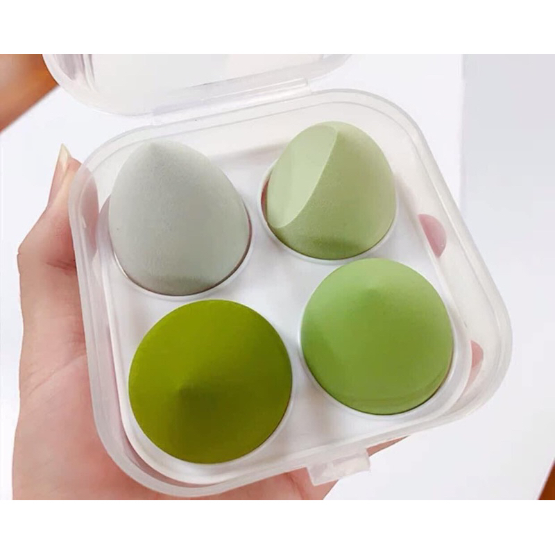 HỘP MÚT TRANG ĐIỂM 4 MIẾNG HÌNH GIỌT NƯỚC