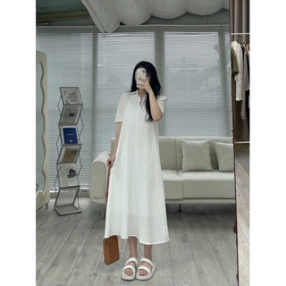 Set đầm cổ đức kèm váy 2 dây 701