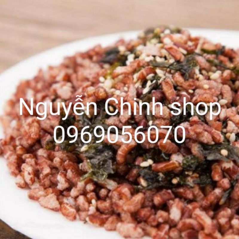 combo 5 kg gạo lứt sấy rong biển đóng túi nilon