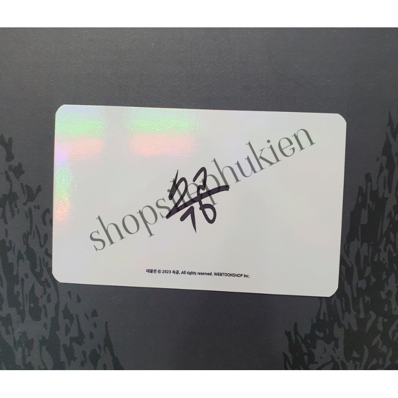 Poster lịch khổ A4 card ảnh postcard chính hãng Webtoon