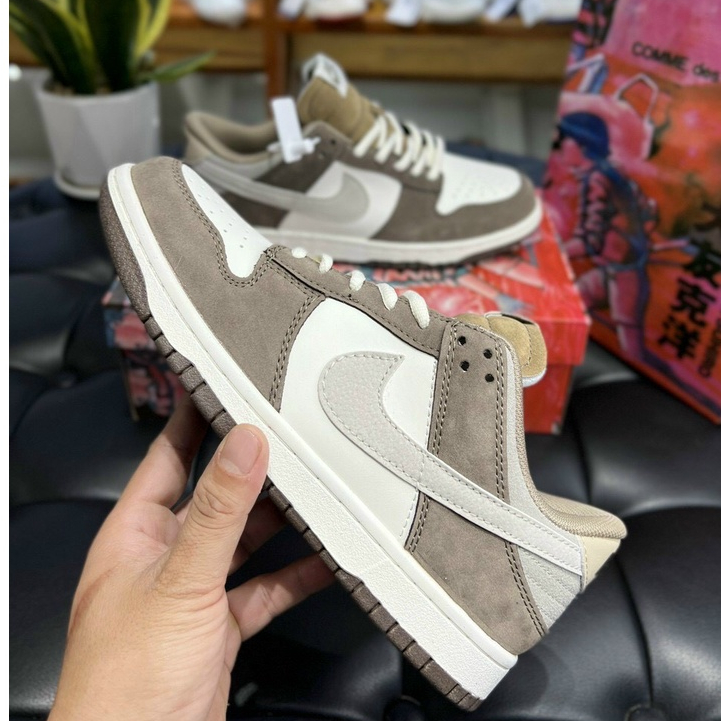 Giày Thể Thao Otomo Katsuhiro X SB Dunk Low Da Lộn Màu Nâu Steamboy