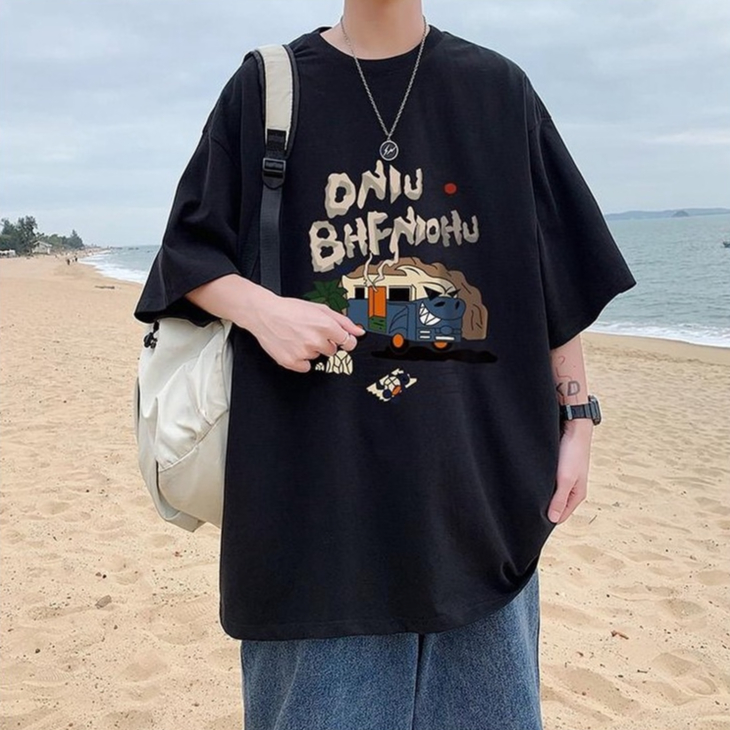 Áo Phông Form Rộng DLOF BOINN Áo Thun Tay Lỡ Nam Nữ Form Rộng Unisex Cotton 100% In Chữ