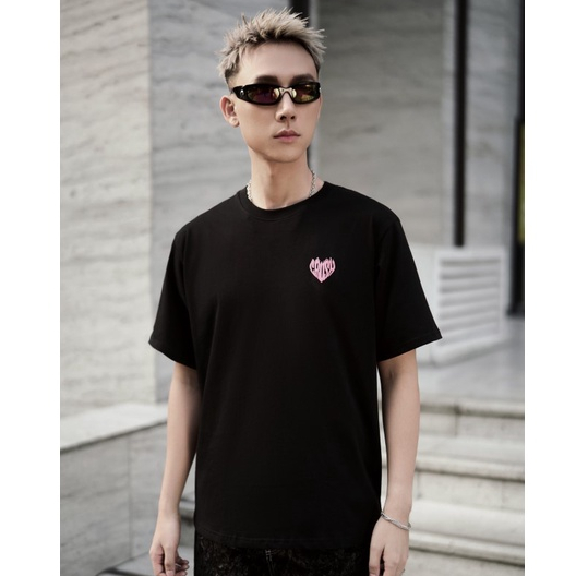 Áo thun nam t-shirt cổ tròn cotton INSIDEMEN tay lỡ form rộng mềm mại local brand in nổi unisex nam nữ ITS00203