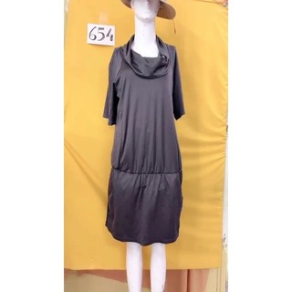 đầm thun xám đen size M -L. S654