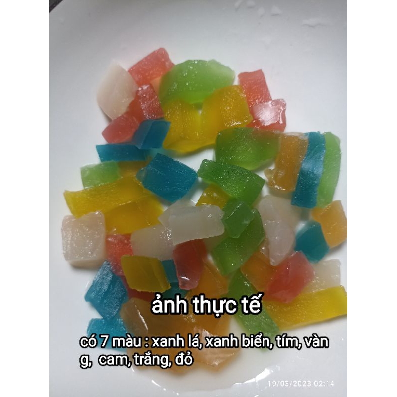 Giá sỉ 1kg thạch sắn dây  , giòn dai, nấu chè, topping trà sữa.