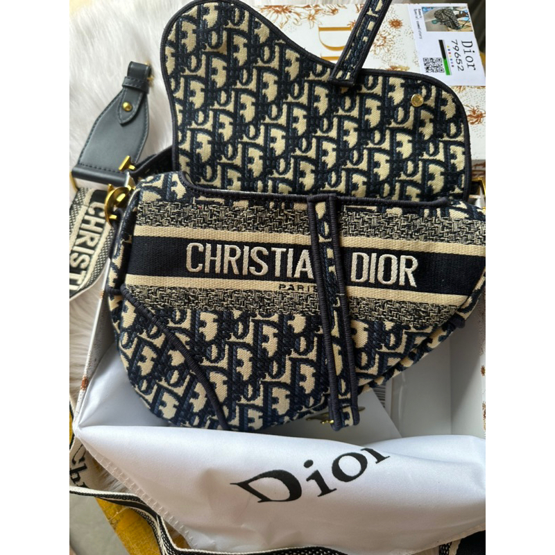 Túi #DIOR yên ngựa thổ cẩm bản thêu fullbox xịn 23cm