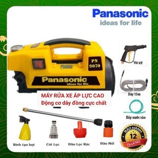 Máy rửa xe áp lực cao panasonic 3500 w. rửa xe máy, ô tô, rửa chuồng trại, tưới cây đa năng