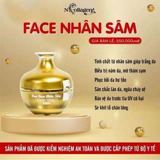 (CHÍNH HÃNG)Com bo serum C+kem sâm ncollagen