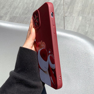 Ốp Lưng Basic Camera Nổi Iphone/Android- Strawberry Bear