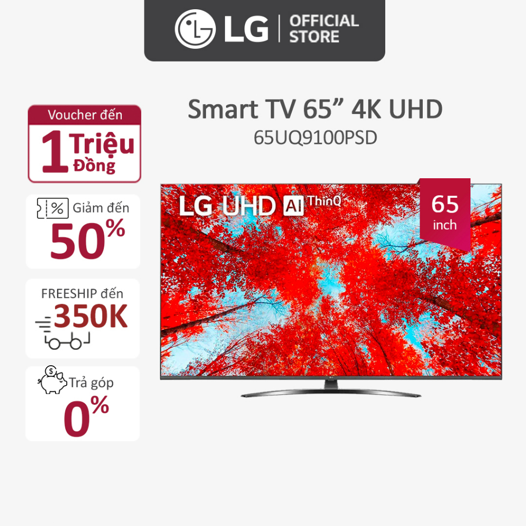 [Mã ELACE12 giảm 6% đơn 300K] Smart UHD Tivi LG 65 inch 4K 65UQ9100PSD - Model 2022 - Miễn phí lắp đặt | BigBuy360 - bigbuy360.vn