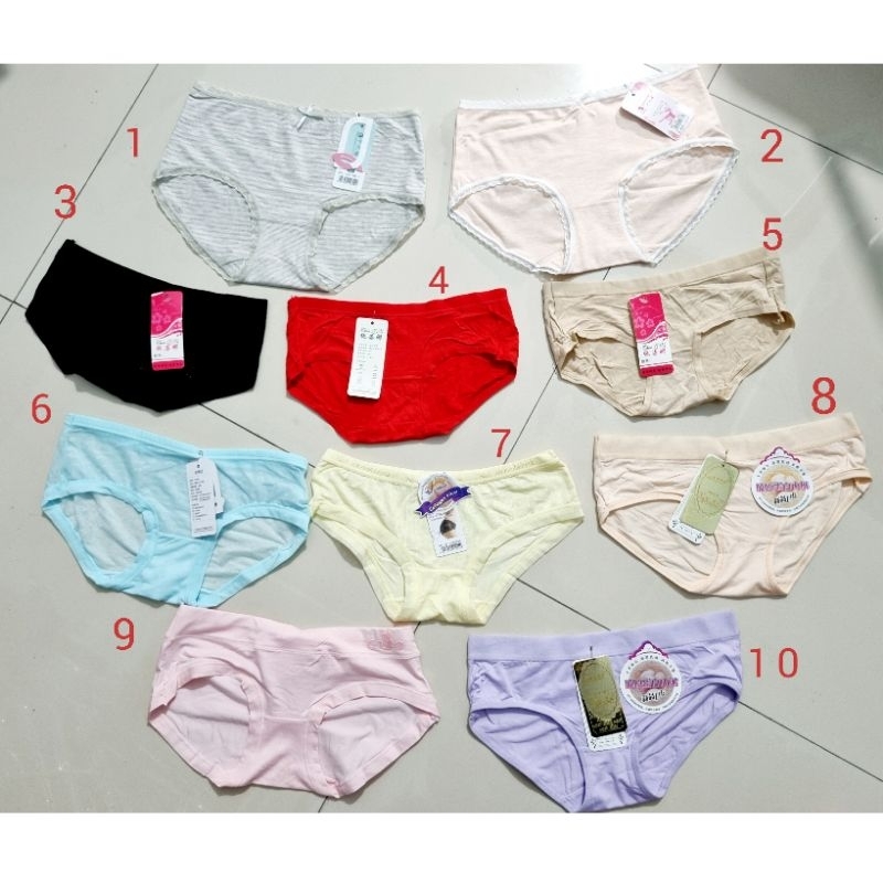 Combo 10 quần chip chất cotton kháng khuẩn siêu rẻ// Set 6 quần chip su thạch k đường may dưới 55kg