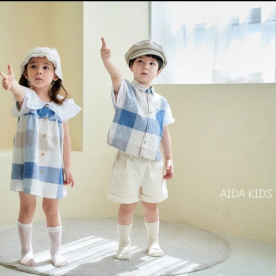 Váy cao cấp AIDA made in Korea cho bé tựu trường thời trang trẻ em BABYKOREA