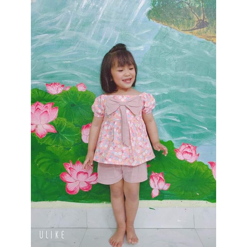 Bộ nơ chất thô cho bé size 8_20kg