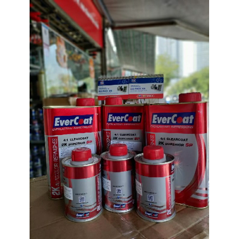 Sơn phủ bóng 2K EVERCOAT chuyên dụng cho ôtô, xe máy