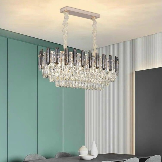 Đèn chùm DRAKN pha lê cao cấp trang trí nhà cửa hiện đại, sang trọng - kèm bóng LED chuyên dụng.