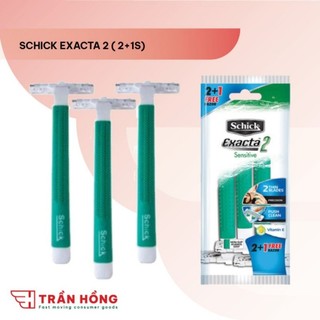 12 DAO CẠO RÂU SCHICK EXACTA 2- SENSITIVE / BLUE