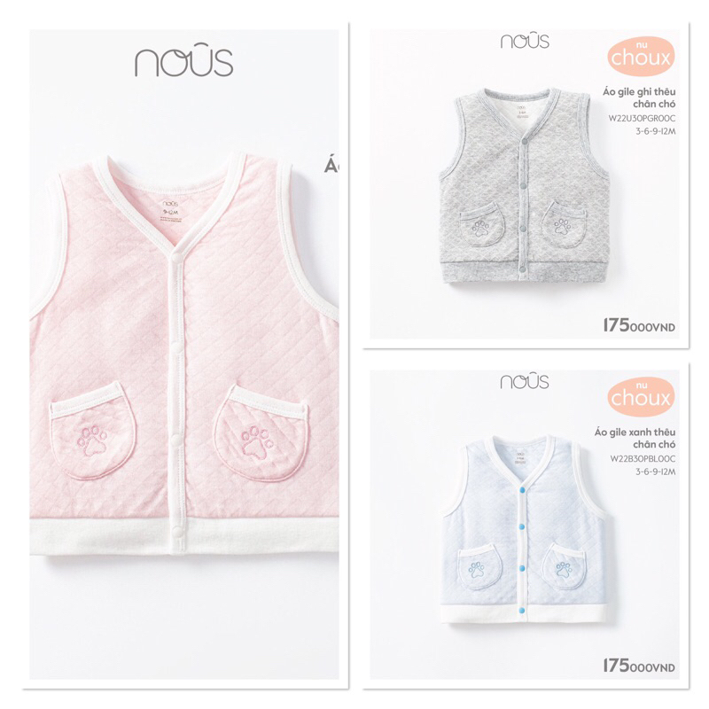 Áo ghi lê nous 3M-2Y