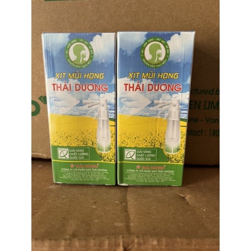 sản phẩm xịt thông mũi họng sao thái dương nhỏ gọn