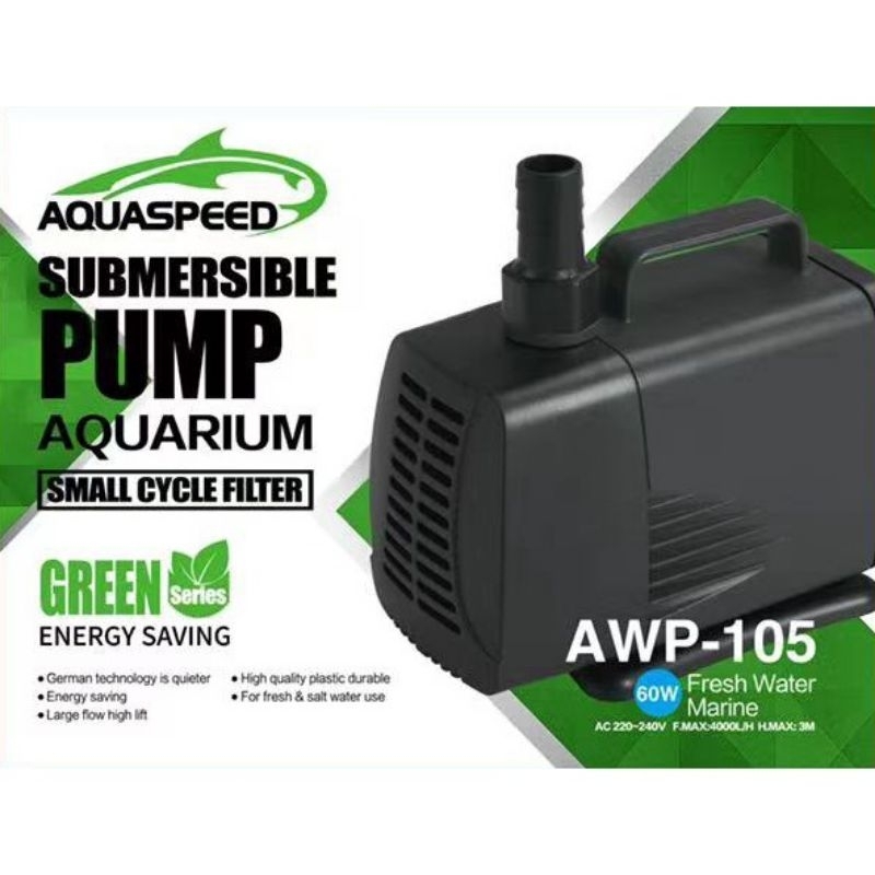 Máy bơm nước bể cá 40W/60W, AquaSpeed AWP-104/105 siêu bền