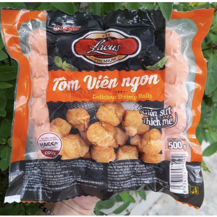 TÔM VIÊN NGON ĐẶC BIỆT CỦA LACUSINA 500G
