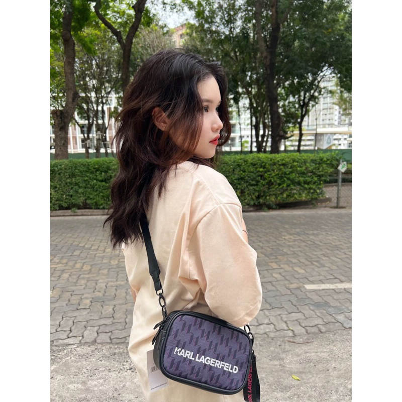 Túi Đeo Chéo Karl Monogram Nam Nữ Cao Cấp Chất Liệu Poly Chống Thấm | Bánh Mì Store | Túi Đeo Chéo Thời Trang Karl VNXK