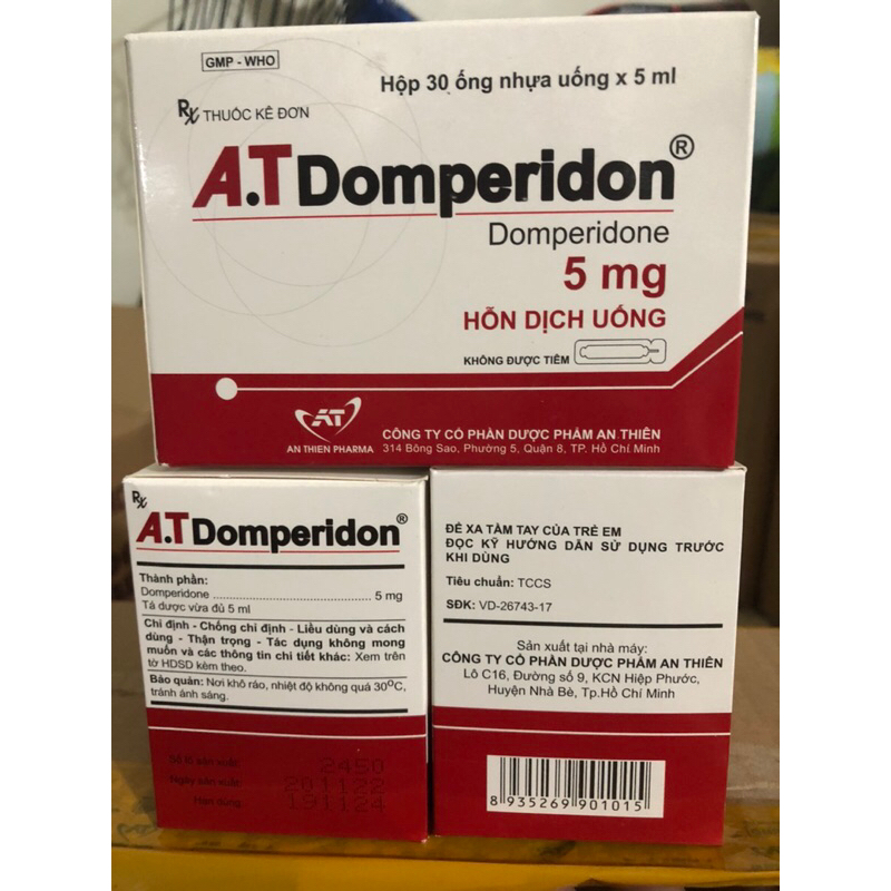 HỘP CHỐNG NÔN TRỚ TRÀO NGƯỢC DOMPERIDONE