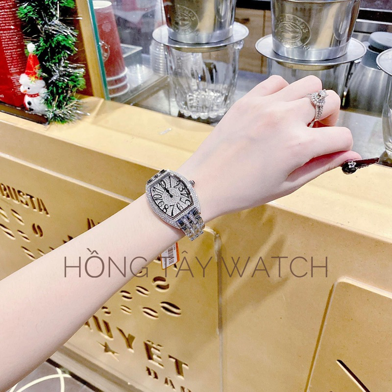 Đồng Hồ Nữ FML Dây Thép Đính Full Đá_Hongtaywatch