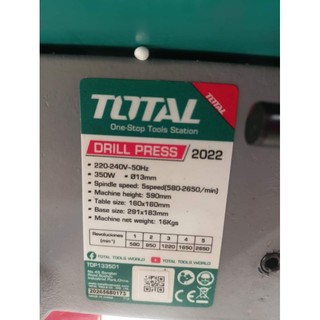 MÁY KHOAN BÀN TOTAL(MODEL:TDP133501)